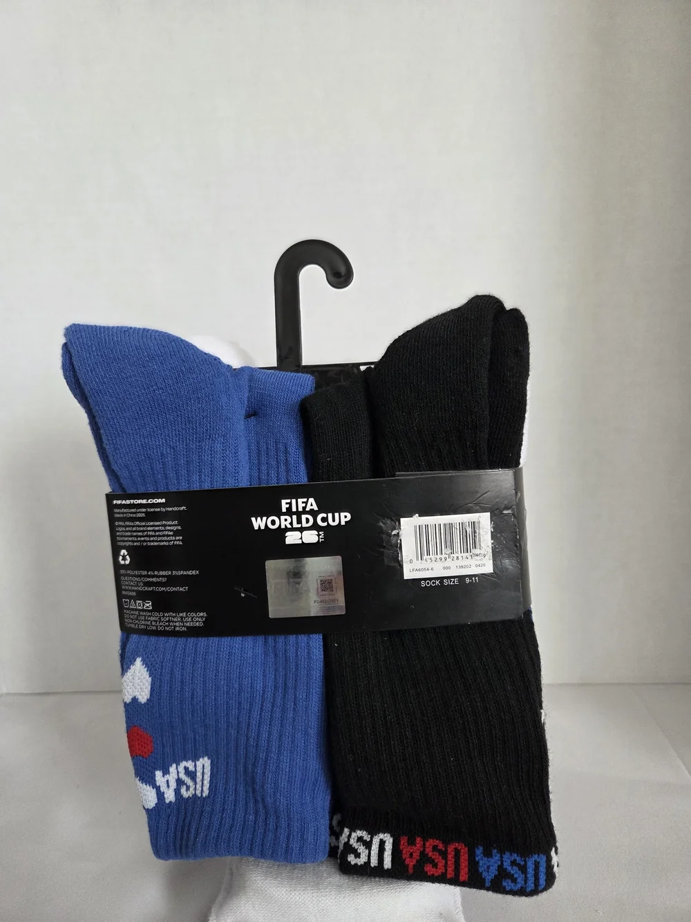 FIFA USA White Crew Socks - Pack of 6